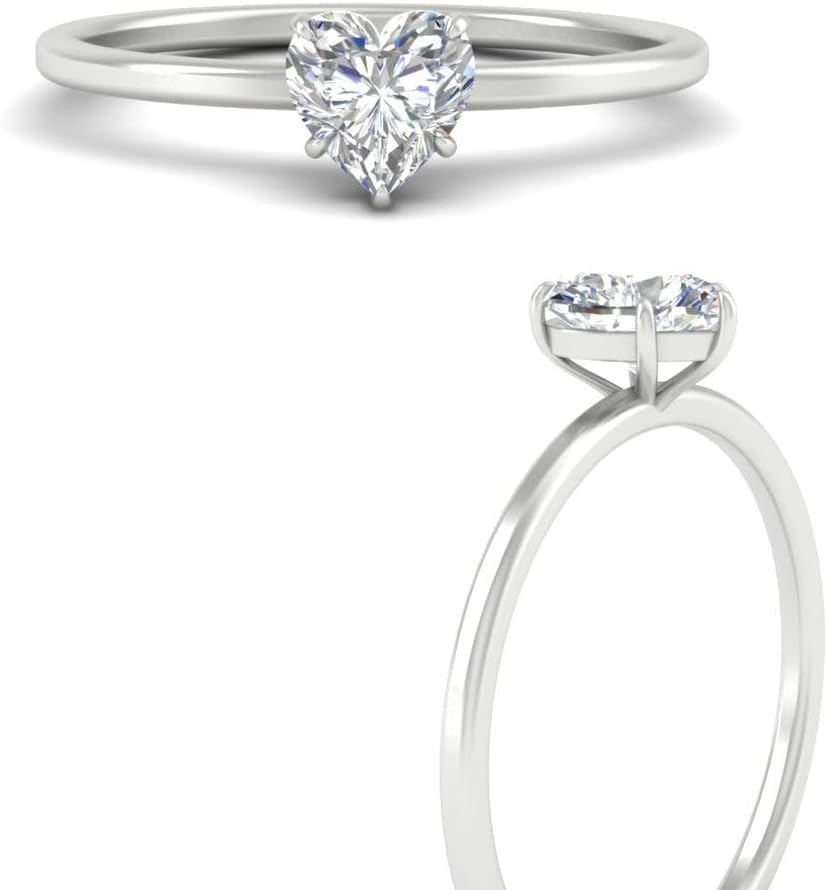 Fascinating Diamonds IGI Certified 1/2 To 2 Carat Solitaire Diamond Rings For Women SI1-SI2 Quality 14K Gold Rings (Premium Collection)