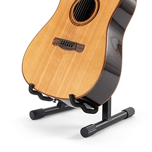On-Stage GS7462B Professional A-Frame Guitar Stand (Holds Electric, Acoustic, and Bass Guitars, Small Amps, and Mixers, Stepped Yoke, Nonslip Padding, Rubber Feet, Folding, Portable, Storage, Display) - Thumbnail 4