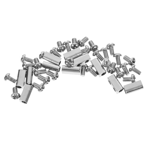 SEWOART 10 Stück Teiliges Verstellbare Stahlseil Klemmen mit Doppelöffnung Langlebige Robuste Drahtseil-clip Befestigung für Kabel Leuchten und Vielseitige Befestigungen