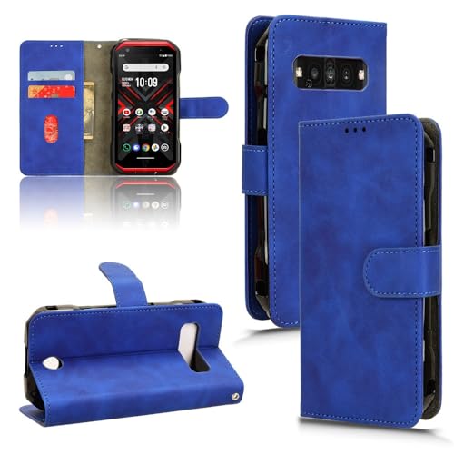 Coque Kyocera Torque G06 antichoc avec dragonne étui bleu