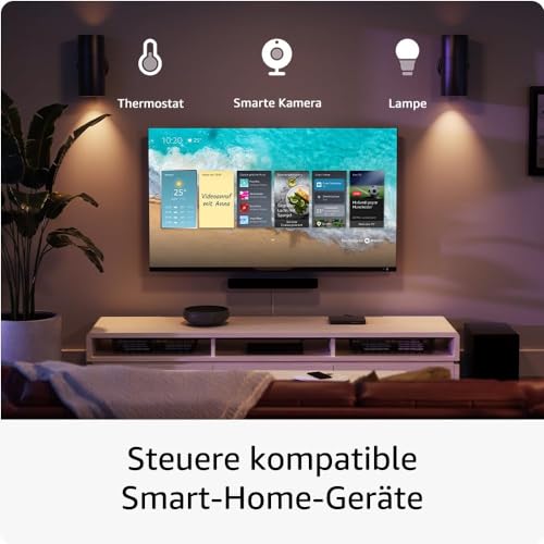 Zertifiziert und generalüberholt Amazon Fire TV Stick 4K Max, unterstützt Streaming über Wi-Fi 6E, Ambient-TV.