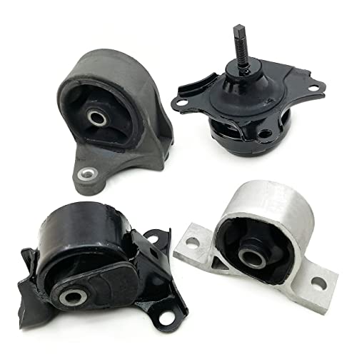 Partsflow 4Pcs Engine Motor & Automatic Transmission Mounts For 2001 2002 2003 2004 2005 Honda Civic 1.7L #TOP24