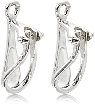 Clip On Earring Findings in Nickel-Free 925 Sterling Silver - for DIY Jewellery Creations
