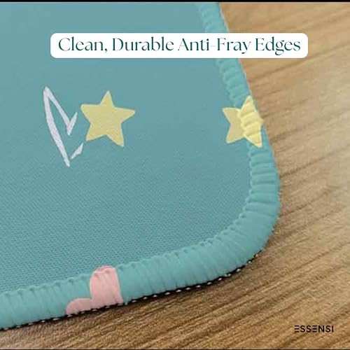 Image of Mouse Pad for Laptop & Desktop | 9x7 Inch Anti-Fray Stitched Edges | Non-Slip Rubber Base | Desk Setup Accessory for Students, Gamers & Professionals (Happy Kitten)