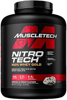Nitrotech 100 Percent Whey Gold Cookies and Cream Powder