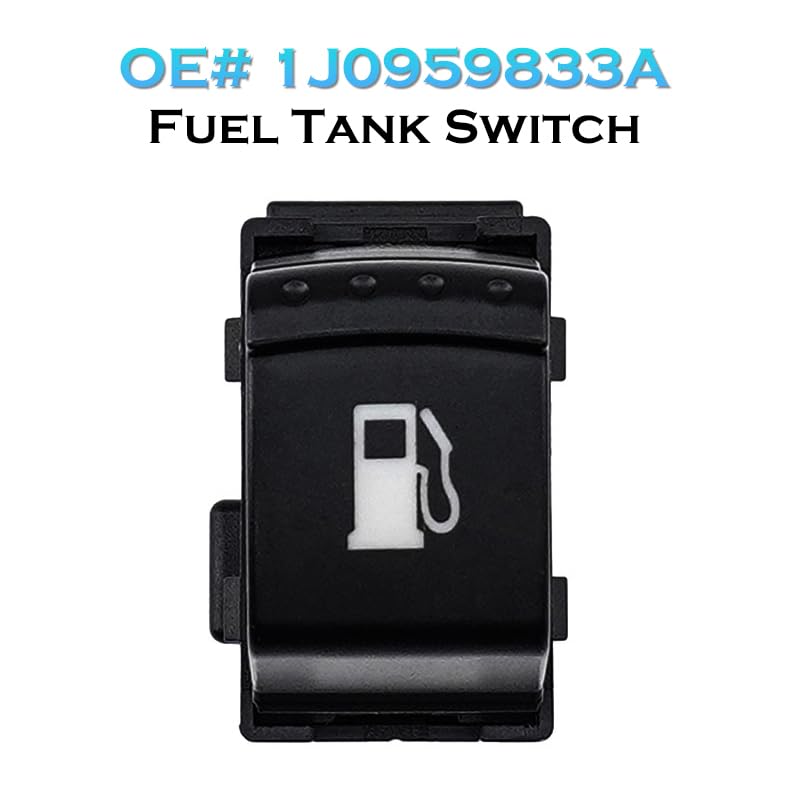 4-Pin Fuel Gas Door Release and Rear Trunk Button Switch Compatible with VW Jetta Golf MK4, Passat B5 1999-2005, Replaces# 1J0959833A