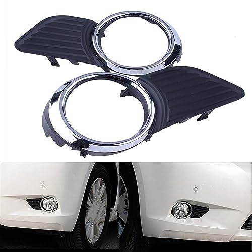 Rejilla de luz antiniebla para Toyota Sienna XLE LE 2011-2017, marco de parachoques delantero 2