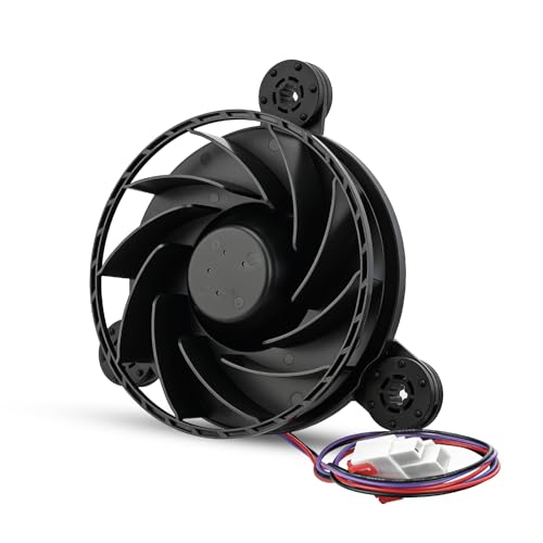 12038GE-12M-YT Refrigerator Cooling Fan Motor Compatible with Haier DC 12V 3-Wire Variable Frequency Replacement