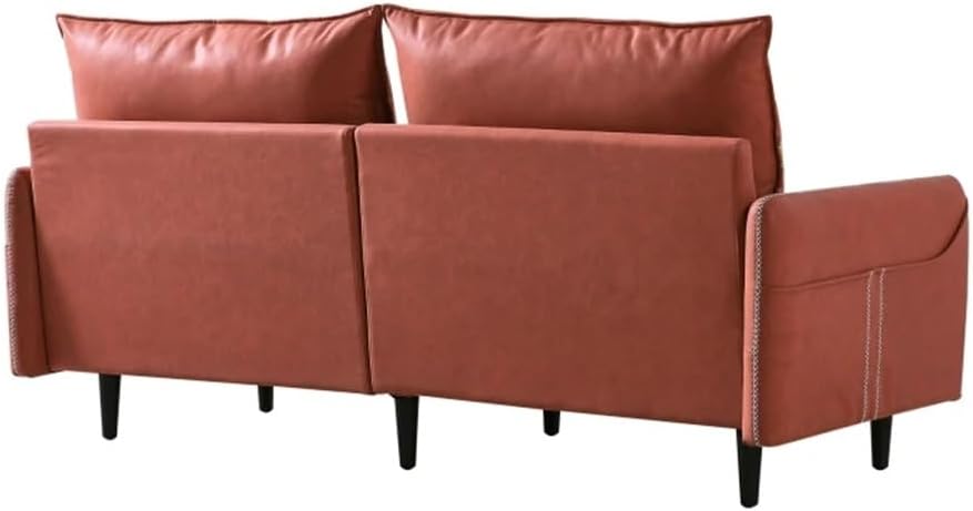 3-Seat Sofa Couch, Mid-Century Tufted Love Seat for Living Room, Bedroom, Three-Seater