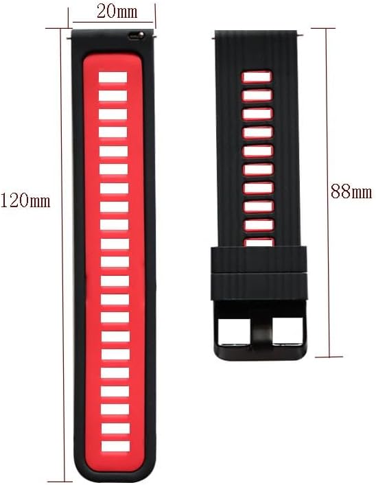 [QOGGMSGZQ] 1PC クイックリリース シリコン製ウォッチバンド GT3、Galaxy Watch S4、20mm 22m