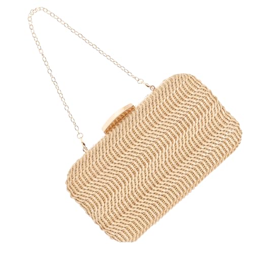 Sac tissé pour femme de qualité supérieure avec porte-monnaie et finitions chaîne