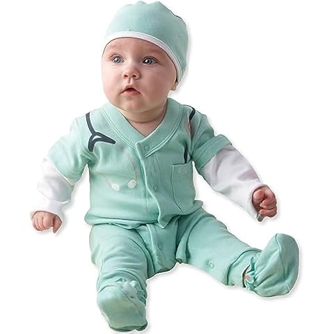 Baby Aspen, Baby M.D. Three-Piece Layette Set in"Doctor's Bag" Gift Box, 0-6 Months Cover