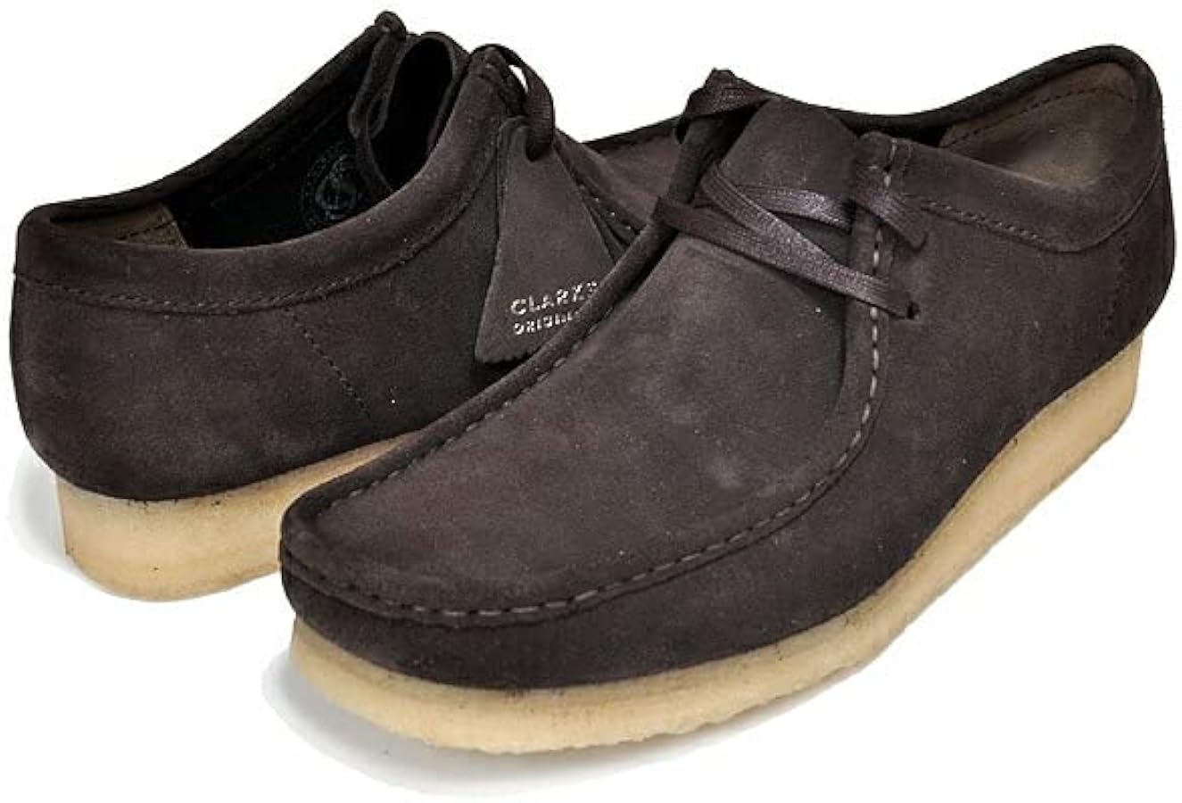 Amazon.co.jp: [クラークス] ワラビー WALLABEE DARK BROWN SUEDE