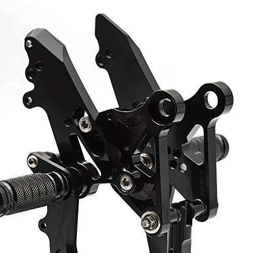 Procnc Motorcycle Aluminum Rearsets Foot Pegs Rear Sets Footrest Fit For Grom Mxs125 2012 2013 2014 2015 (Black) #TOP3