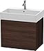 LC Vanity Unit, 2 Drawers, 544x684x459, Chestnut Dark