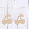 20pcs Cherries Shaped Wood Cutouts DIY Craft Cute Cherries Unfinished Wood Tags Ornaments for Wedding Birthday Summer Party Decoration #3