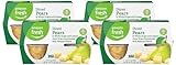 Amazon Fresh, Diced Pears in White Grape and Lemon Juice, 4 Oz Bowls (Pack of 16) (Previously Happy Belly, Packaging May Vary)