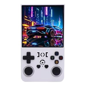 Draagbare Gameconsole met Hoge Prestaties, 18000 Games, Draagbare Pocketgameconsole voor Retrogamers, Wit (128G)