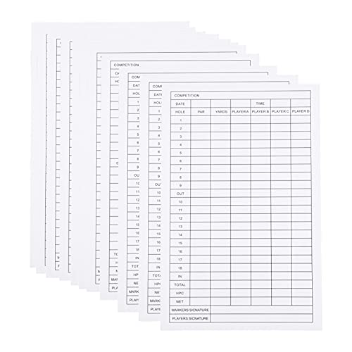 Cuaderno de marcadores para golf DECHOUS, 12 piezas, papel recubierto, herramienta para deportes al aire libre miniatura 1