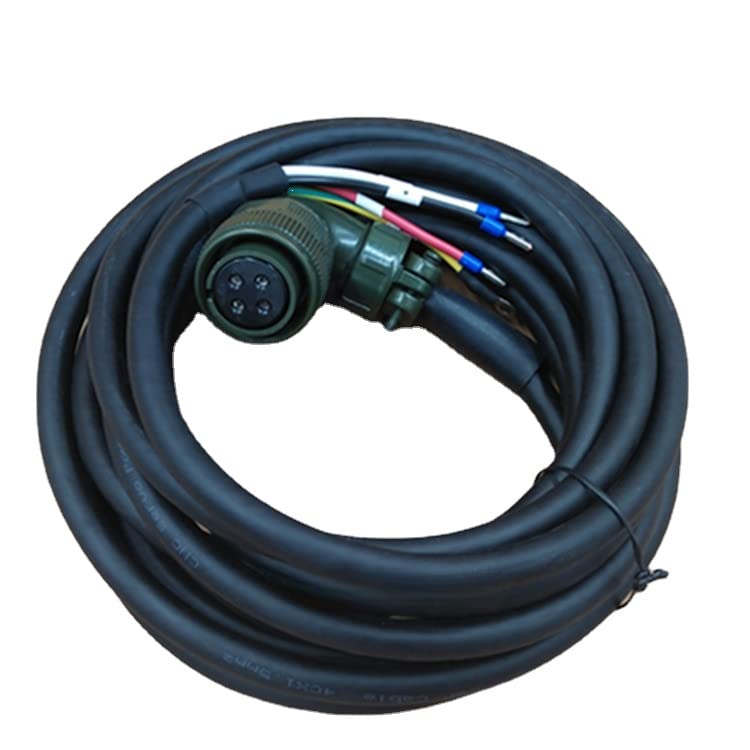 Cable de alimentación de 4 núcleos y 3m: máxima estabilidad para servo motor de 1kW JE J3 J4