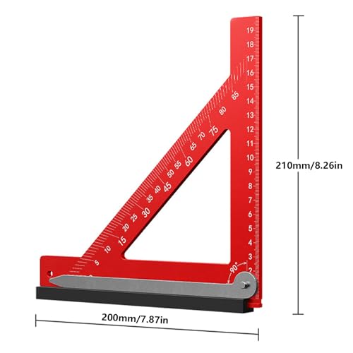 Règle à angle droit rapports de forme 90 degrés outil de marquage aluminium - 5