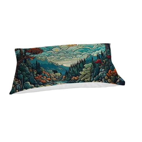 Housse de couette paysage 135x200 microfibre imprimé 3D - 7
