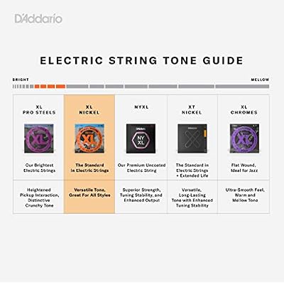 D'Addario Electric Bass Guitar Strings - EXL160BT 50-120 - Nickel Wound Bass Strings - For Bass Guitar 4 String - Balanced Tension Medium