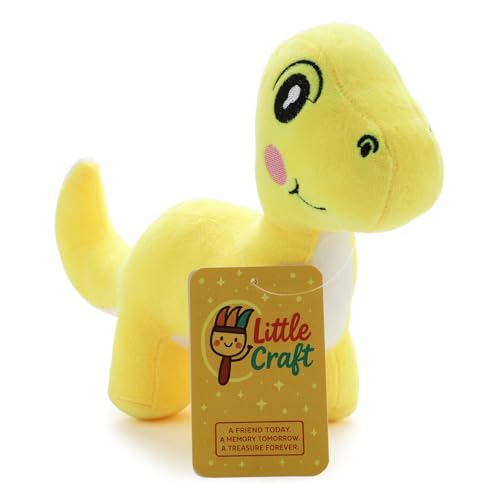 Image of Yellow Dino Soft Plush Toy for Kids Stuffed Soft Toy with Cute Hug-Friendly Plush for Babies, Toddlers & Children Safe, Lightweight & Easy to Clean (26CM)