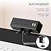 FLEXISPOT EN2 Whole-Piece Standing Desk with Clamp Power Strip, 55 x 28” Electric Stand Up Height Adjustable Desk with Cable Management (Black Frame + 55