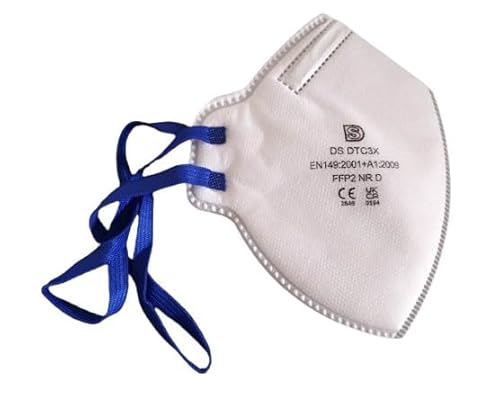 Ffp2 Nrd - Mascarilla 20 Unidades, Banda Ajustable, Máxima Protección Mediante Prueba De Polvo De Dolomita, Acolchado De Espuma, Embalaje Individual En Bolsa De Polietileno, Protección Respiratoria