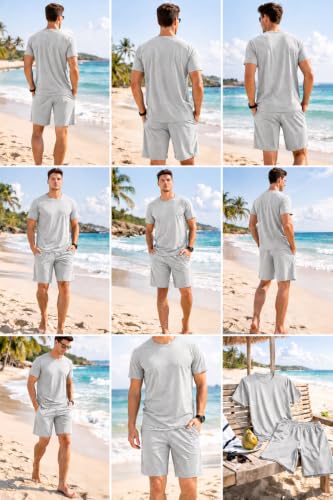 Image of Swimming Costume for Man | Co Ords for Men | Swim Suit for Men - Lightweight Quick Dry Beach & Gym Set Built to Water & Training