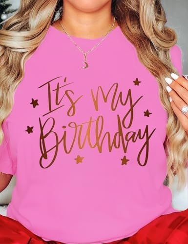 Image of Happy Birthday Shirts for Women Cute My Day My Way Birthday Girl T Shirt