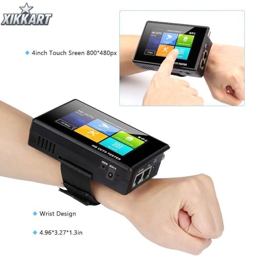 Image of 5-in-1 CCTV Tester 4 inch Touch Screen | Supports 4K IP, AHD, TVI, CVI, CVBS Cameras | Compatible with 720P /1080P /3MP /4MP /5MP | Security Camera Video Monitor & Testing Tool