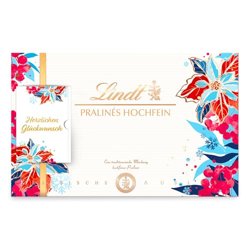 Lindt Schokolade - Hochfein Pralinen | 500g | Pralinés-Schachtel mit 50 Pralinen in 20 köstlichen Sorten mit und ohne Alkohol | Pralinengeschenk | Schokoladengeschenk
