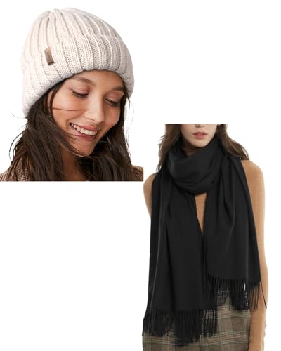 FURTALK Womens Winter hats with Scarf