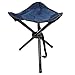 Camping Hocker Falthocker Angelhocker Inkl. Tragegurt Campingstuhl Dreibeinhocker 110kg Campinghocker Faltbar (Dunkelblau)