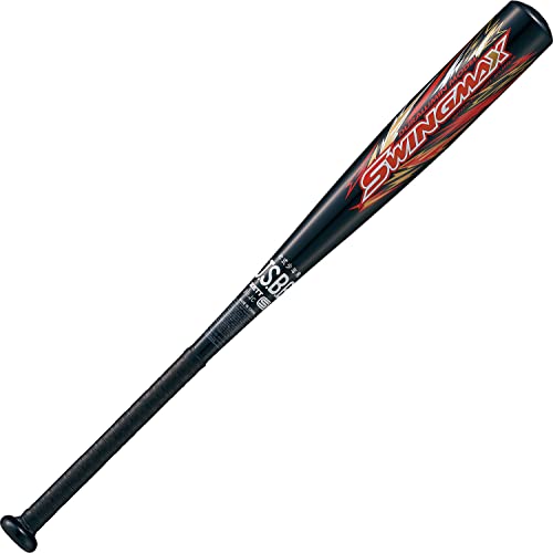 ゼット 軟式野球 バット スイングマックス 金属製 78cm 490g平均 ブラック BAT75378
