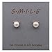 WRISTCHIE 925 Sterling Silver Cute Cat Kitty Stud Earrings(Rose Gold)