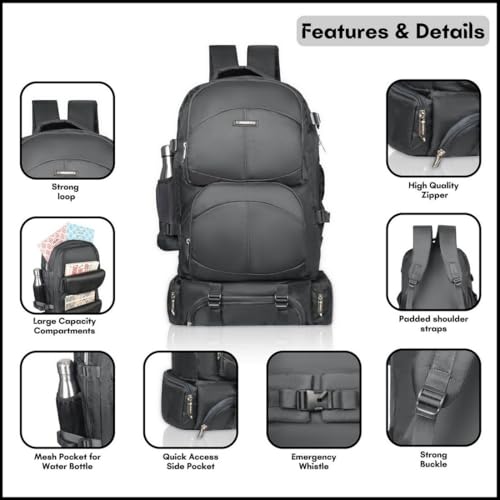 Image of Priority 24 Inch Trekking Backpack for Hiking And Camping | Travel And Rucksack Backpack For Unisex