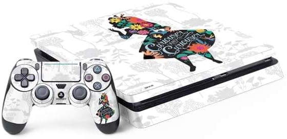 Skinit Decal Gaming Skin Compatible with PS4 Slim Bundle - Officially Licensed Disney Alice in Wonderland Tweedle Dee and Tweedle Dum Design