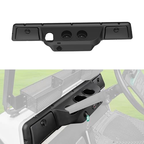 HSUTVXPRO Dash Board Cover Assembly for Club Car DS 1982-up Combined Instrument Board with Glove Boxes Cup Holders Anti-Rust Dash Tray Organizer Compatible with Club Car DS Golf Cart Accessories