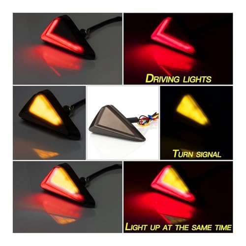 Clignotant installation intégrée LED pour moto évitant les chocs arrière