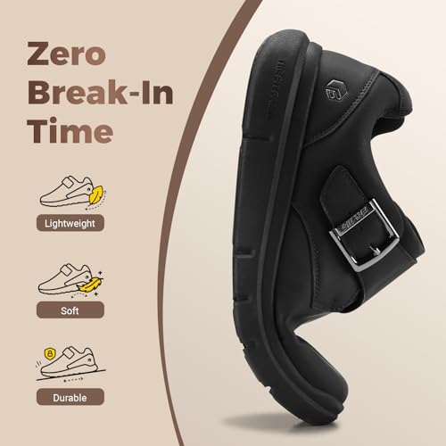 FitVille Extra Wide Walking Shoes for Men Diabetic Swollen Feet Wide Comfortable Casual Dress Shoes for Men with Adjustable Strap4