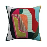 Bloomingville Square Cotton Velvet Printed Pillow...