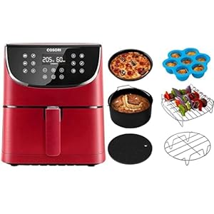COSORI Freidora sin Aceite 5.5 L, freidora aire caliente + Accesorio para freidora de Aire, Plastic