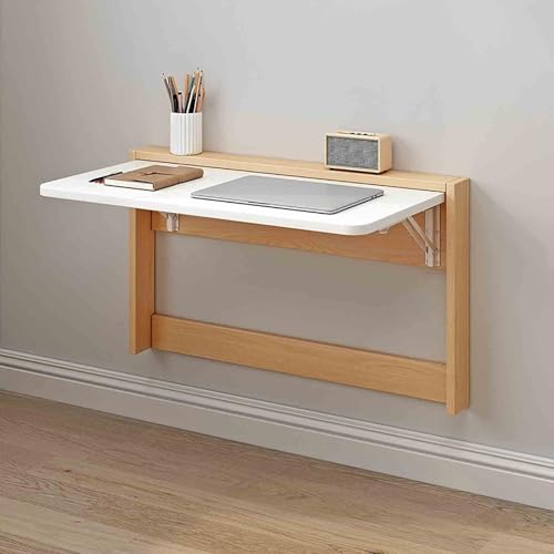 Table murale rabattable en bois massif : l'établi pliant compact