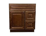 Green Leaf New Maple Walnut Single-Sink Bathroom Vanity Base Cabinet 30" Wide x 21" Deep MW-V3021DLR