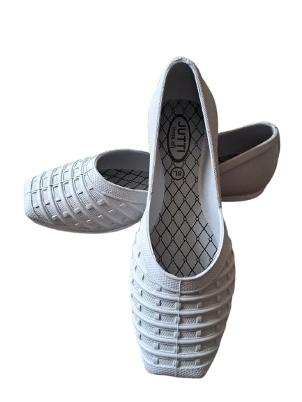 Image of Waterproof Rainy Footwear | PVC Casual Flats for Girls | Anti-Skid Monsoon Wear Grey Color