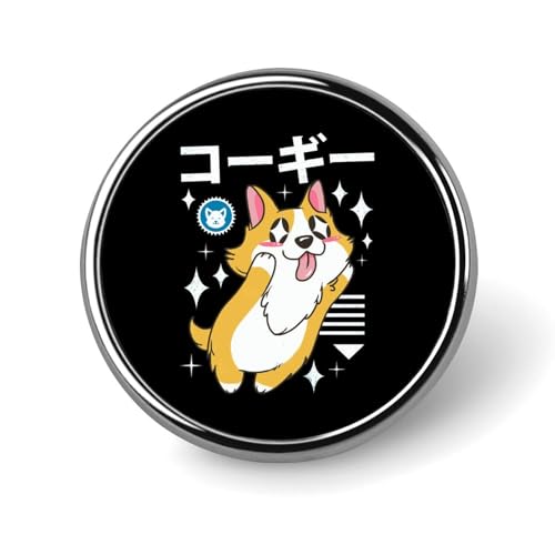 バッジ 円形 徽章 面白い コーギー 犬柄 缶バッジ 胸章 ピンバッチ ボタンブローチ 25mm おしゃれ ネクタイピン コレクション バッグ飾 帽子 胸飾り かばん掛け 工芸品 取付簡単 男女兼用 プレゼント