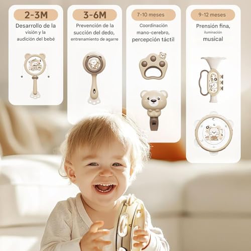 Juguetes de percusión multifuncionales para desarrollar el oído musical de los niños 6